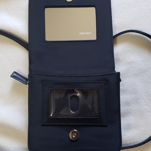 NWOT Nine West Black Crossbody Wallet Bag - Picture 7 of 13